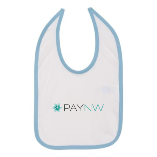 PayNW - Rabbit Skins Infant Contrast Trim Premium Jersey Bib