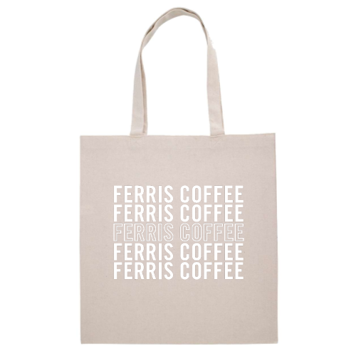 FerrisCoffee - Midweight Recycled Tote Bag - Ferris Repeat Tote
