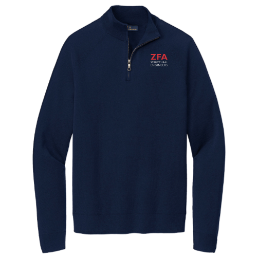 ZFA - Brooks Brothers Cotton Stretch 1/4-Zip Sweater - v1