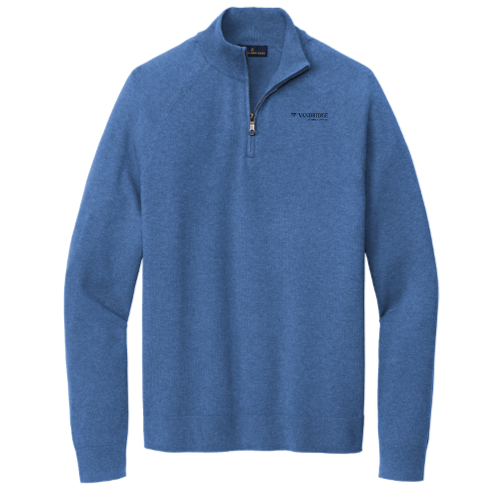 Vanbridge - Brooks Brothers Cotton Stretch 1/4-Zip Sweater - v2