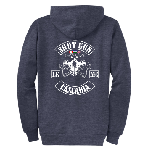 ShotGunLawEnforcementMC - Port & Company Classic Full-Zip Hooded Sweatshirt V9 "Cascadia"