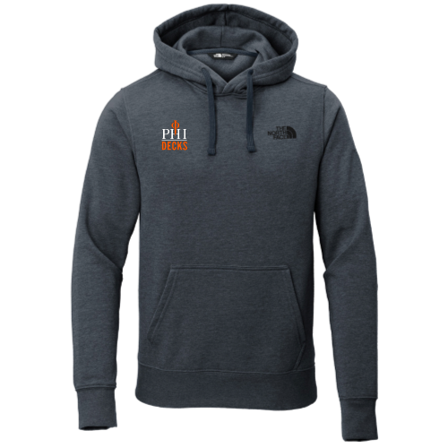 PhiDecks -Embroidery The North Face Chest Logo Pullover Hoodie - Dark