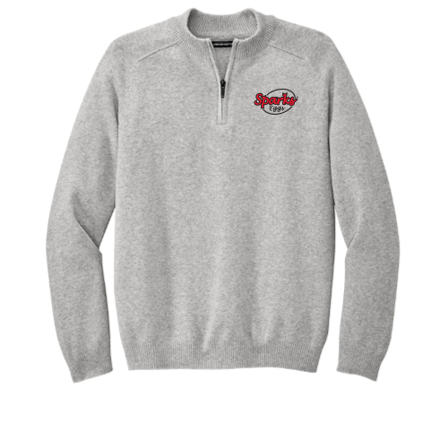 Sparks Eggs Mens Quarter Zip Sweater