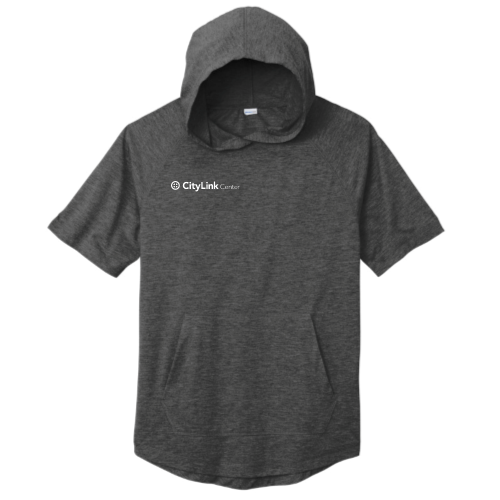 CityLinkCenter - Sport-Tek PosiCharge Tri-Blend Wicking Short Sleeve Hoodie