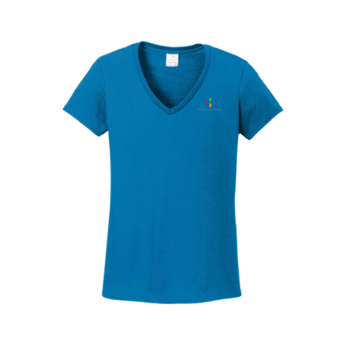 HopeServices - Gildan Ladies Heavy Cotton 100% Cotton V-Neck T-Shirt