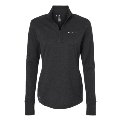 Marquette - Women's 3-Stripes Quarter-Zip Sweater - v1