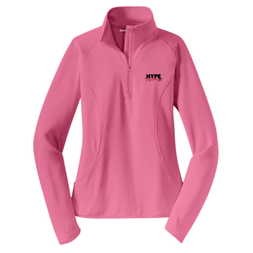 Hype Tap Team - Sport-Tek Ladies Sport-Wick Stretch 1/2-Zip Pullover - v2