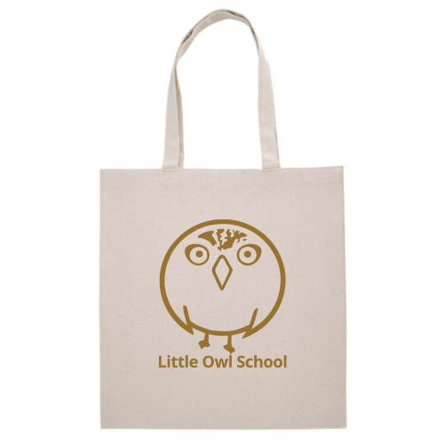 LittleOwlSchool - Midweight Recycled Tote Bag