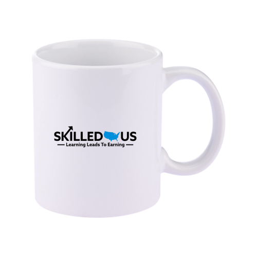 SkilledUS - 11oz Basic C Handle Ceramic Mug