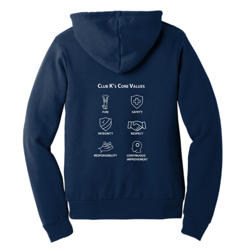 ClubKAfterSchoolZone - Unisex Poly/Cotton Hooded Pullover Sweatshirt