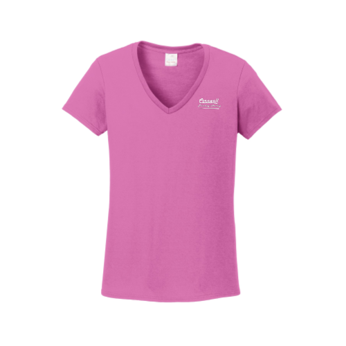 Cornwall Plumbing & Heating - Gildan Ladies Heavy Cotton 100% Cotton V-Neck T-Shirt