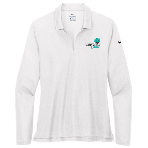 University Bank Ladies Nike Micro Pique Longsleeve