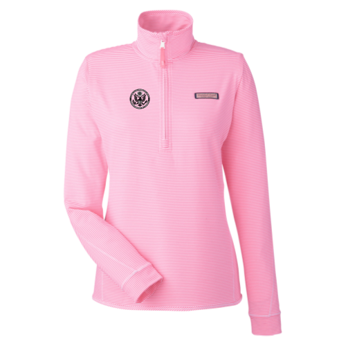 CANP - vineyard vines - Women's Microstripe Sankaty Half-Zip Pullover