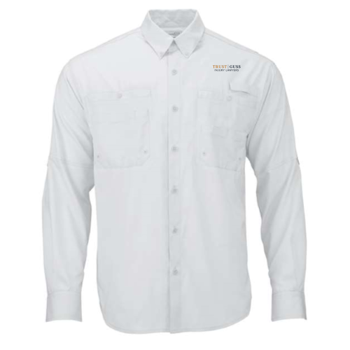 TrustGuss - Kitty Hawk Performance Long Sleeve Fishing Shirt - White