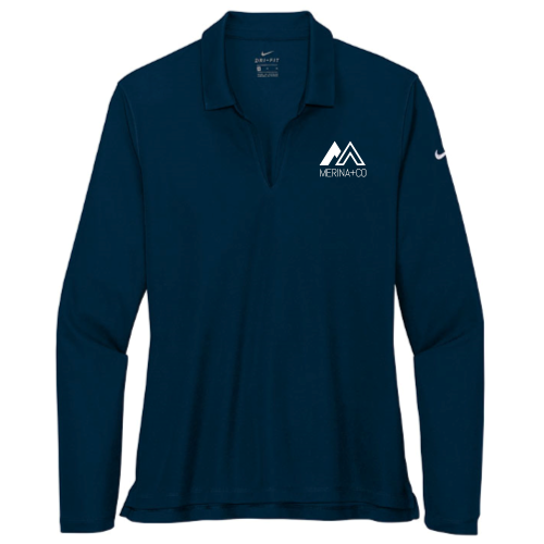 Merina+Co - Nike Ladies Dri-FIT Long Sleeve Polo v2