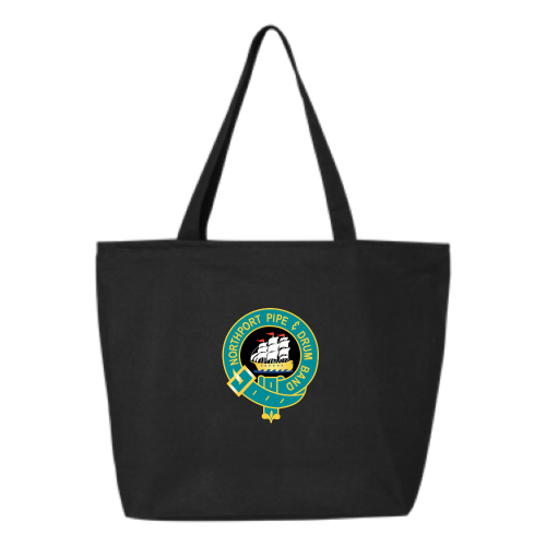 Northport - 24.5L Canvas Zippered Tote - Black / Navy (Logo)