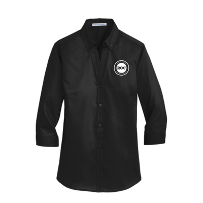 RocEquipmentEmployee - Port Authority Ladies 3/4-Sleeve SuperPro Twill Shirt - v2