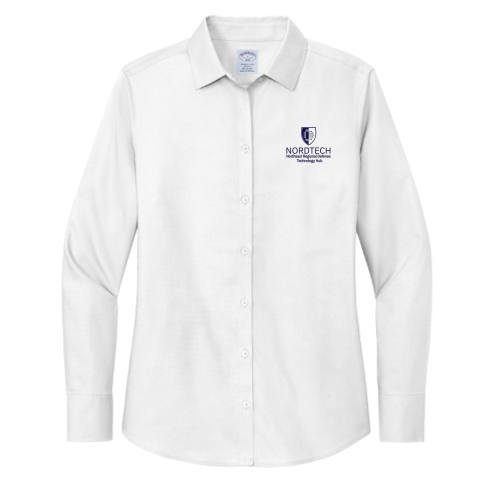 NORDTECH - Brooks Brothers Women's Wrinkle-Free Stretch Nailhead Shirt White