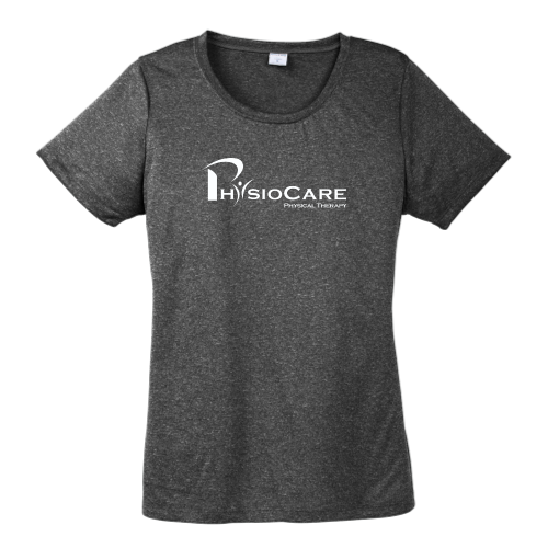 Sport Tek Women's Heather On Heather Contender Scoop Neck Tee...