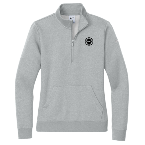 Employee - Option 3 - RocEquipment - Nike Ladies Club Fleece Sleeve Swoosh 1/2-Zip NKDX6720