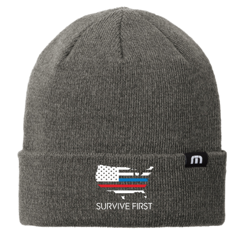 SurviveFirst - Embroidered - TravisMathew Solid Cuffed Beanie TM1MY394