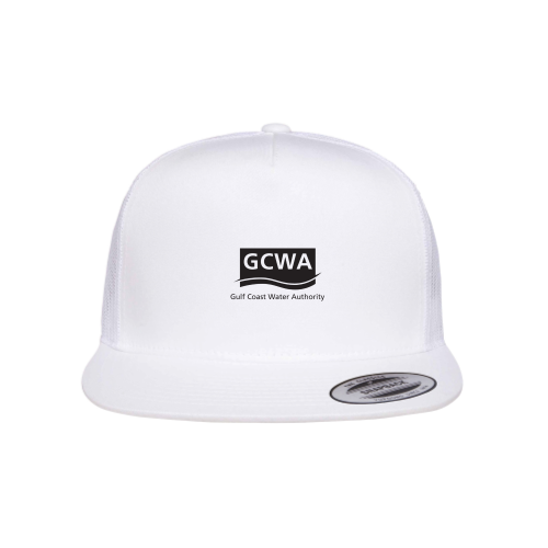 GulfCoastWaterAuthority - YP Classics - 5-Panel Trucker - White