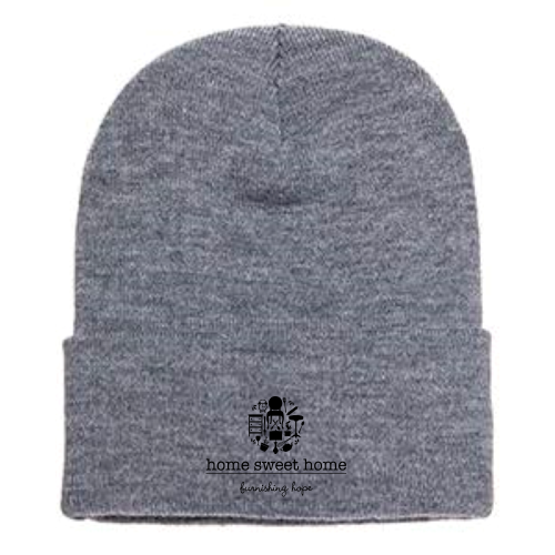 HomeSweetHome Cuffed Knit Beanie