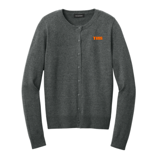 TMS - Port Authority Women’s Easy Crewneck Care Cardigan Sweater