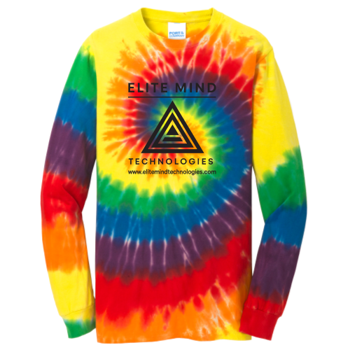 Elite Mind Technologies - Port & Company Essential Tie-Dye Long Sleeve Tee