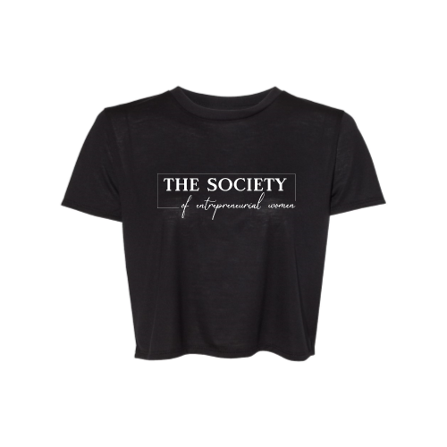 SocietyOfEntrepreneurialWomen(SOEW) - Ladies' Flowy Cropped T-Shirt