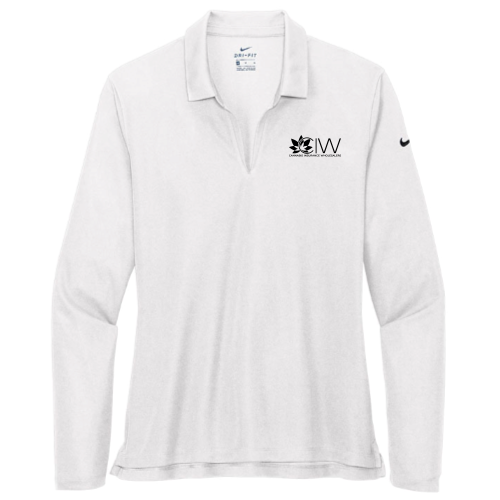 OGA - Nike Ladies Dri-FIT Micro Pique 2.0 Long Sleeve Polo - v3