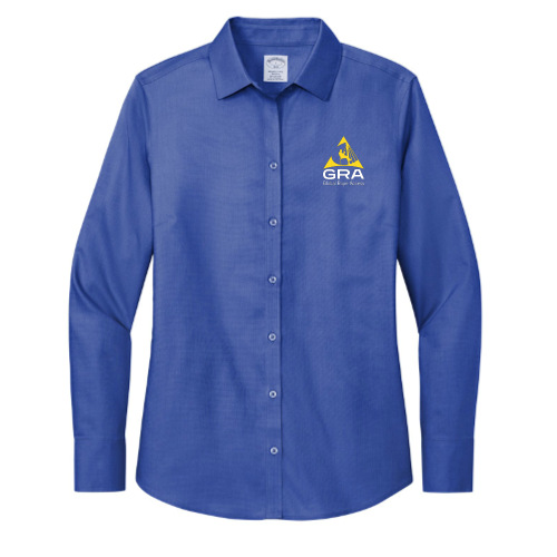 GlobalRopeAccess - Brooks Brothers Women's Wrinkle-Free Stretch Nailhead Shirt - v2