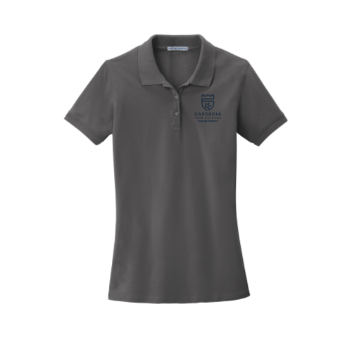 CascadiaTechAcademy - Grey Port Authority Womens EZ Polo