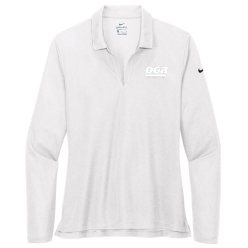 OGA - Nike Ladies Dri-FIT Micro Pique 2.0 Long Sleeve Polo