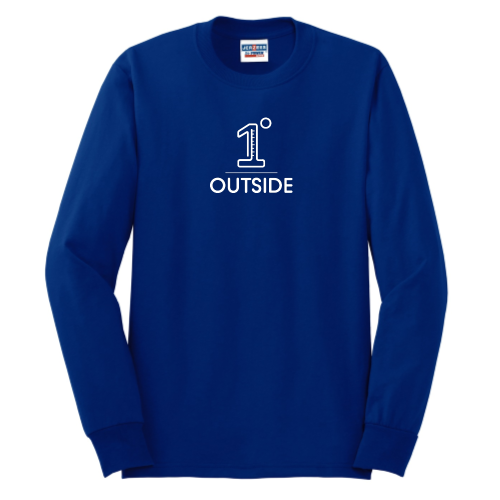 OneDegreeOutside - JERZEES Heavyweight Blend 50/50 Cotton/Poly Long Sleeve T-Shirt