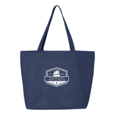 Northport - 24.5L Canvas Zippered Tote - Black / Navy (Badge)