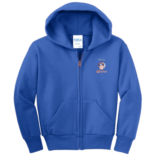 WillieBrownJr.MiddleSchool - Port & Company Youth Full-Zip Hooded Sweatshirt