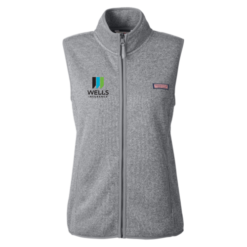 Wells Insurance - Vineyard Vines Women's Mountain Sweater Fleece Vest