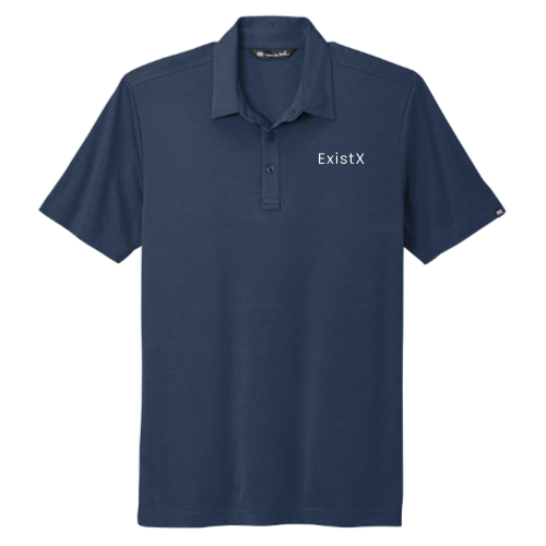 ExistX - TravisMathew Men's Oceanside Solid Polo - Black / Navy / Blue