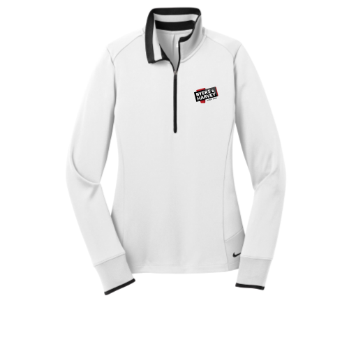 ByersandHarvey - Nike Golf Ladies Dri-FIT 1/2-Zip Cover-Up - White/Black