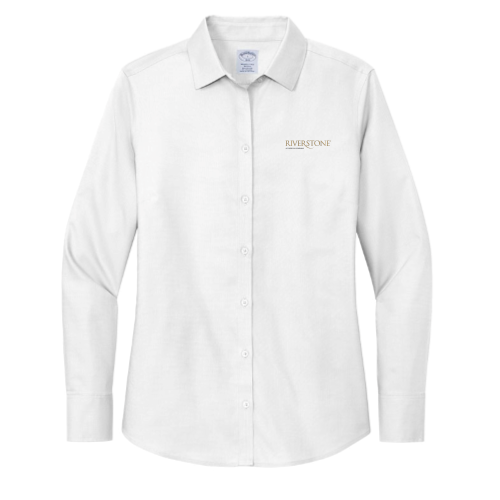 TRG - Brooks Brothers - Women's Wrinkle-Free Stretch Nailhead Shirt - White