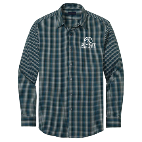 SummitNationalBank - BrooksBrothers - Men's Tech Stretch Pattern Shirt