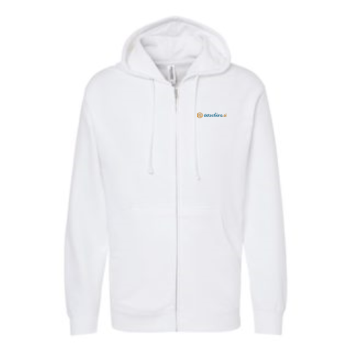 detections.ai - Unisex Midweight Full-Zip Hooded Sweatshirt