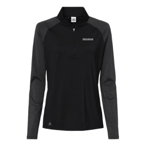 LongMcArthur - Women's Stripe Block Quarter-Zip Pullover