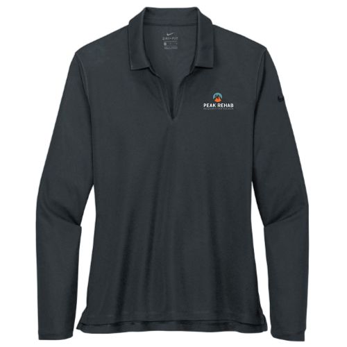 PeakRehab - Nike Ladies Dri-FIT Long Sleeve Polo