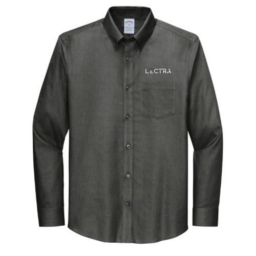 Lectra - Brooks Brothers - Men's Wrinkle-Free Stretch Nailhead Shirt - Black