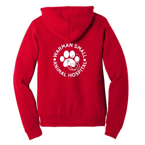 WarmanSmall - Unisex Poly/Cotton Hooded Pullover Sweatshirt