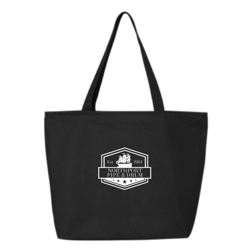 Northport - 24.5L Canvas Zippered Tote - Black / Navy (Badge)