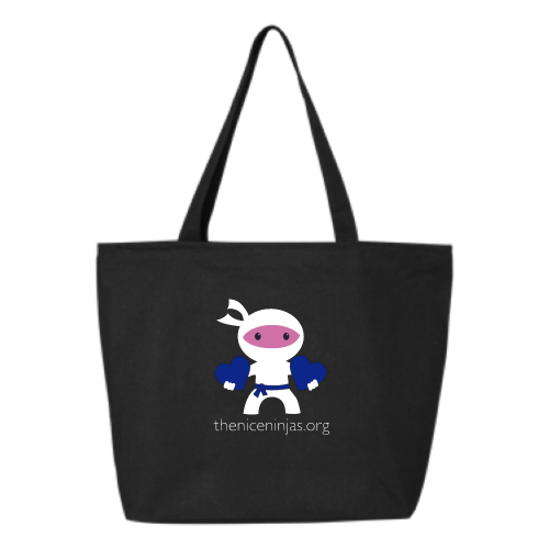 NiceNinjas - 24.5L Canvas Zippered Tote - v2
