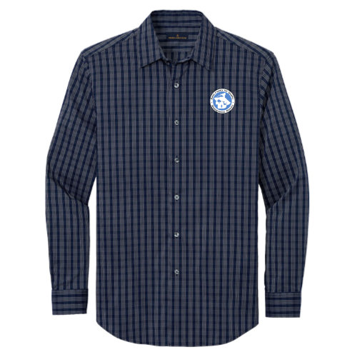 Navy Blazer/ White Grid Check